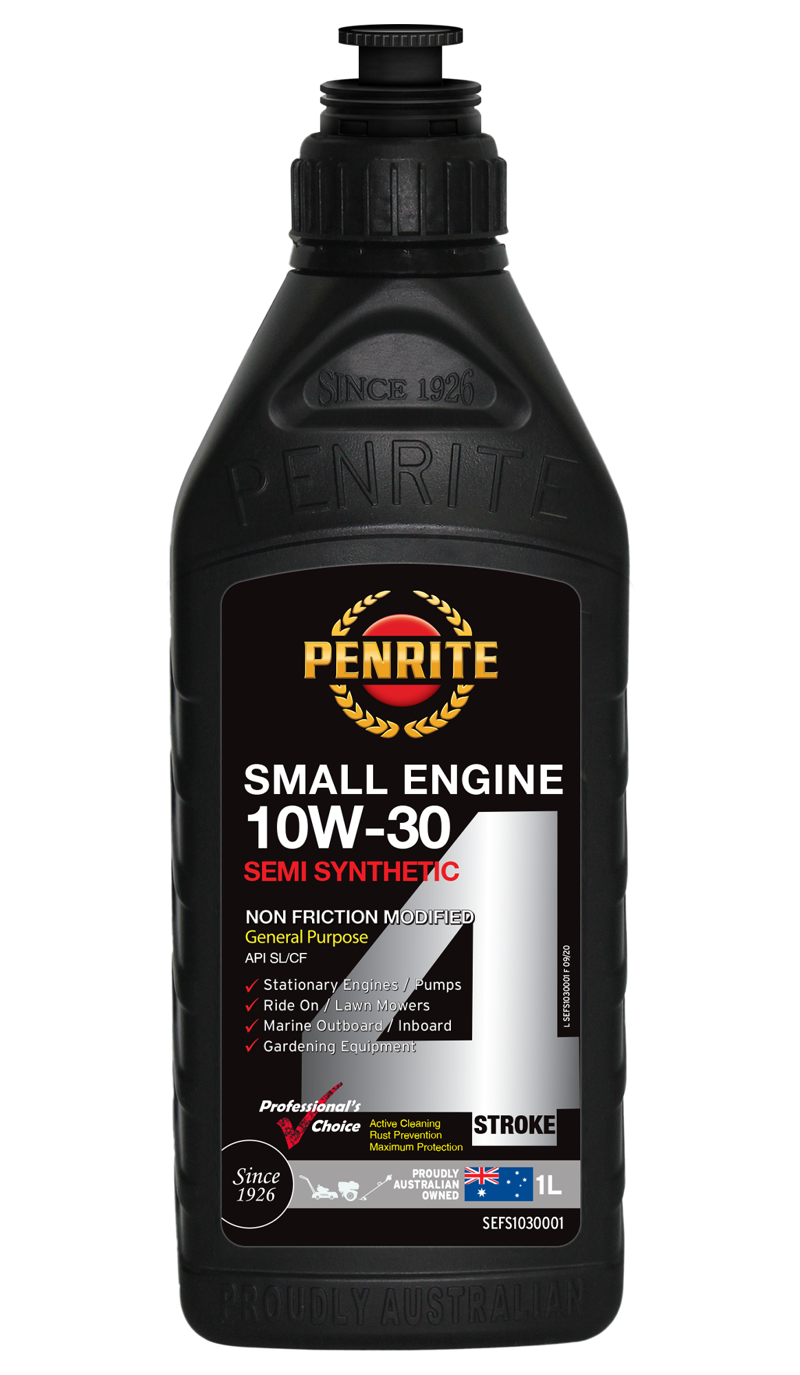 Penrite Small Engine 4 Stroke 10W-30 Semi Synthetic Engine Oil 1 Litre