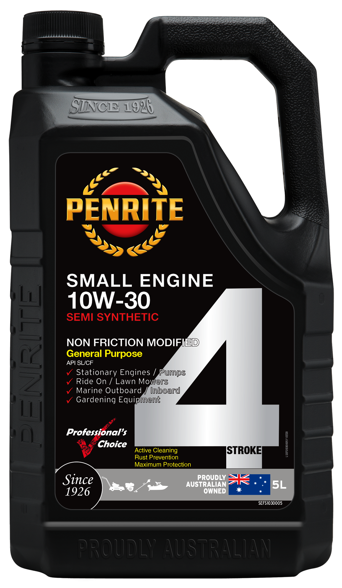 Penrite Small Engine 4 Stroke 10W-30 Semi Synthetic Engine Oil 5 Litre