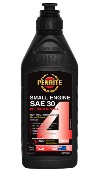 Penrite Small Engine 4 Stroke Sae 30 Mineral Engine Oil 1 Litre