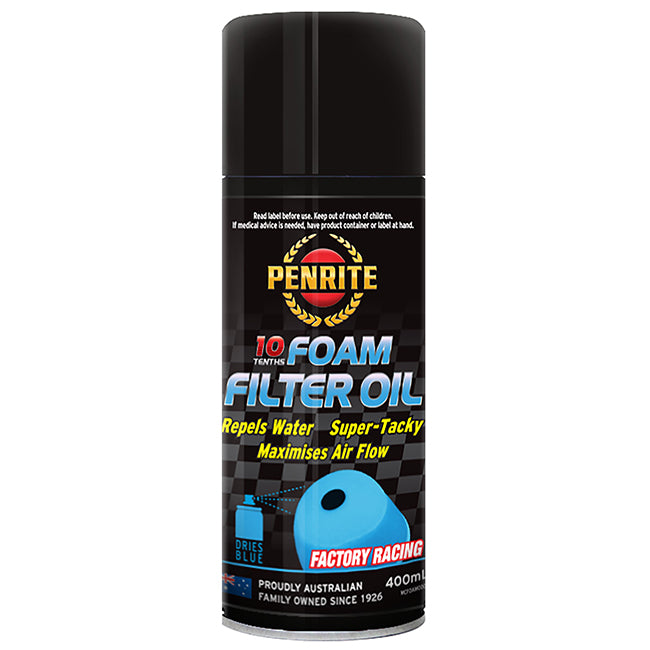 Penrite 10 Tenths Foam Filter Oil (Aerosol) Filter Oil 400 ML / 300 Gm