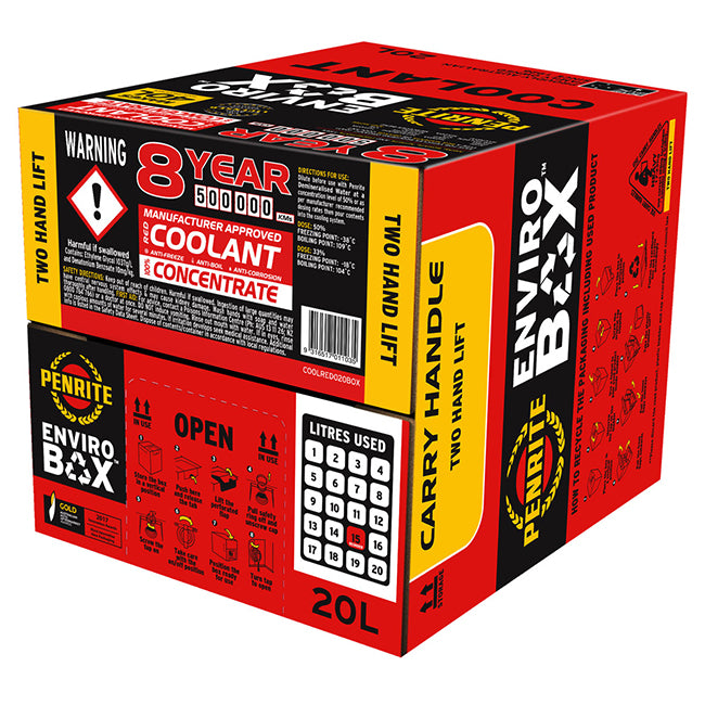 Penrite Red Oem Coolant Concentrate Coolant 20 Litre Box