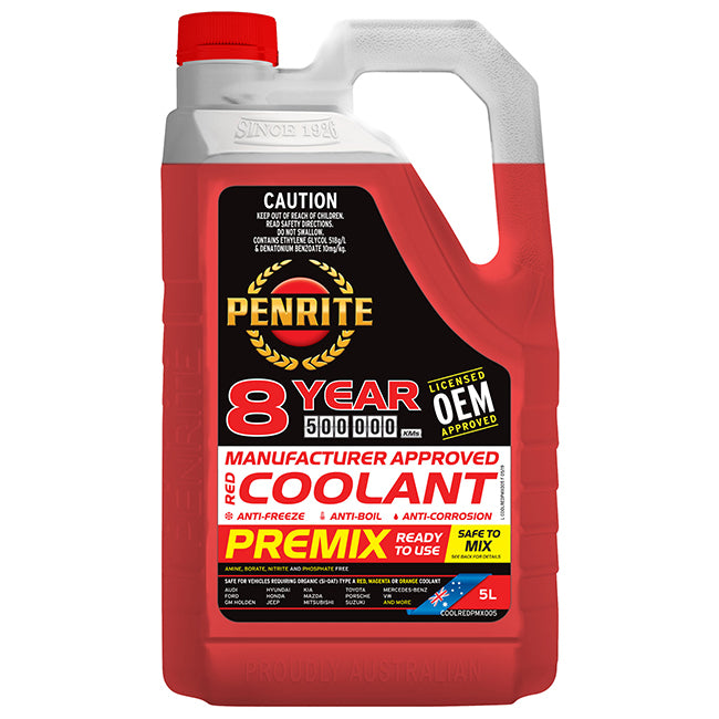 Penrite Red Oem Coolant Premix 5 Litre