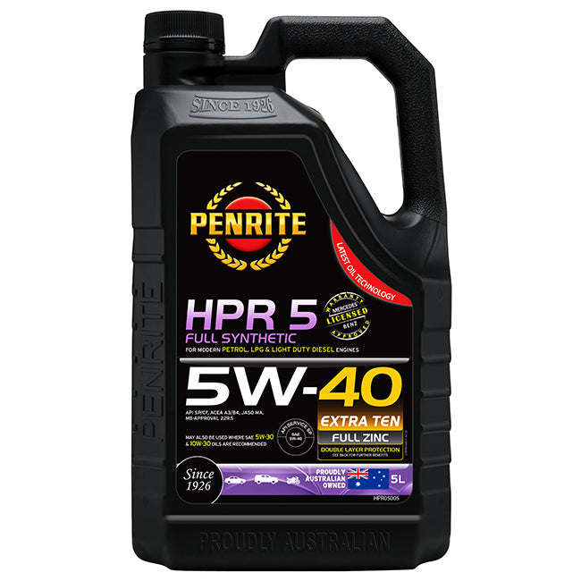 Penrite HPR 5 5W-40 Full Synthetic Engine Oil 5 Litre