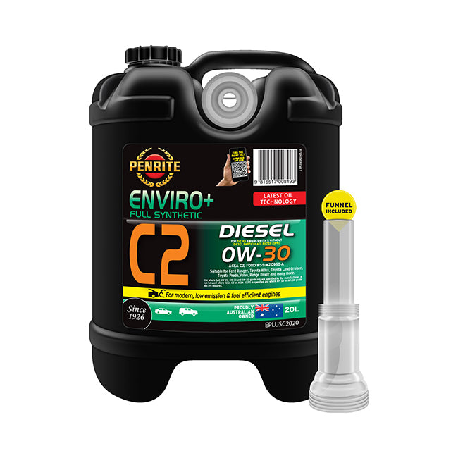 Penrite Enviro+ C2 0W-30 Full Synthetic (Diesel) Engine Oil 20 Litre