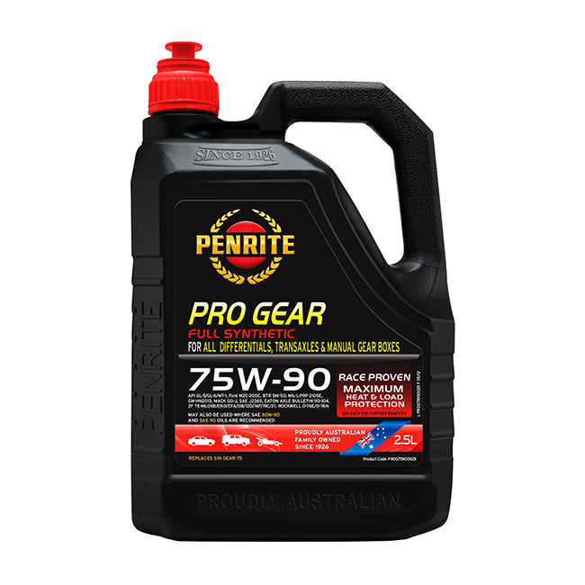 Penrite Pro 75W-90 Premium Full Synthetic Gear Oil 2.5 Litre