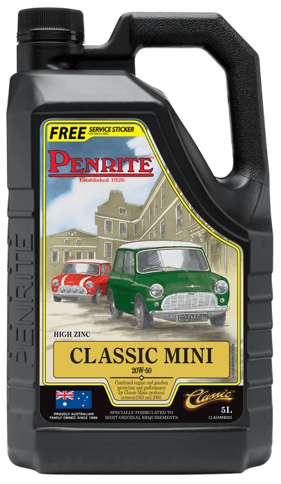 Penrite Classic Mini 20W-50 Mineral Engine Oil 5 Litre
