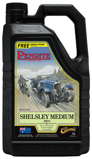 Penrite Shelsley Medium 25W-70 Mineral Engine Oil 5 Litre