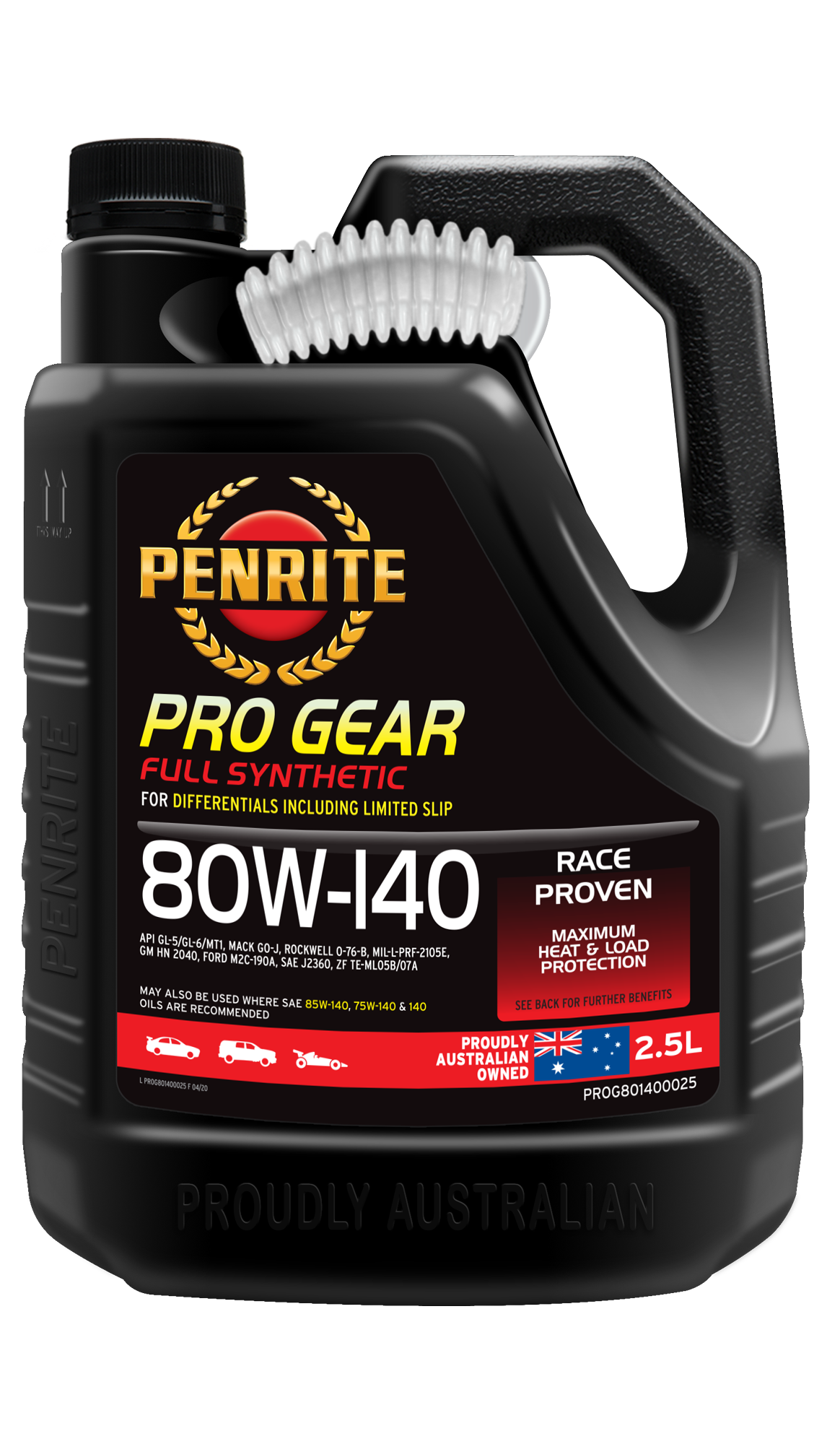 Penrite Pro 80W-140 Premium Full Synthetic Gear Oil 2.5 Litre