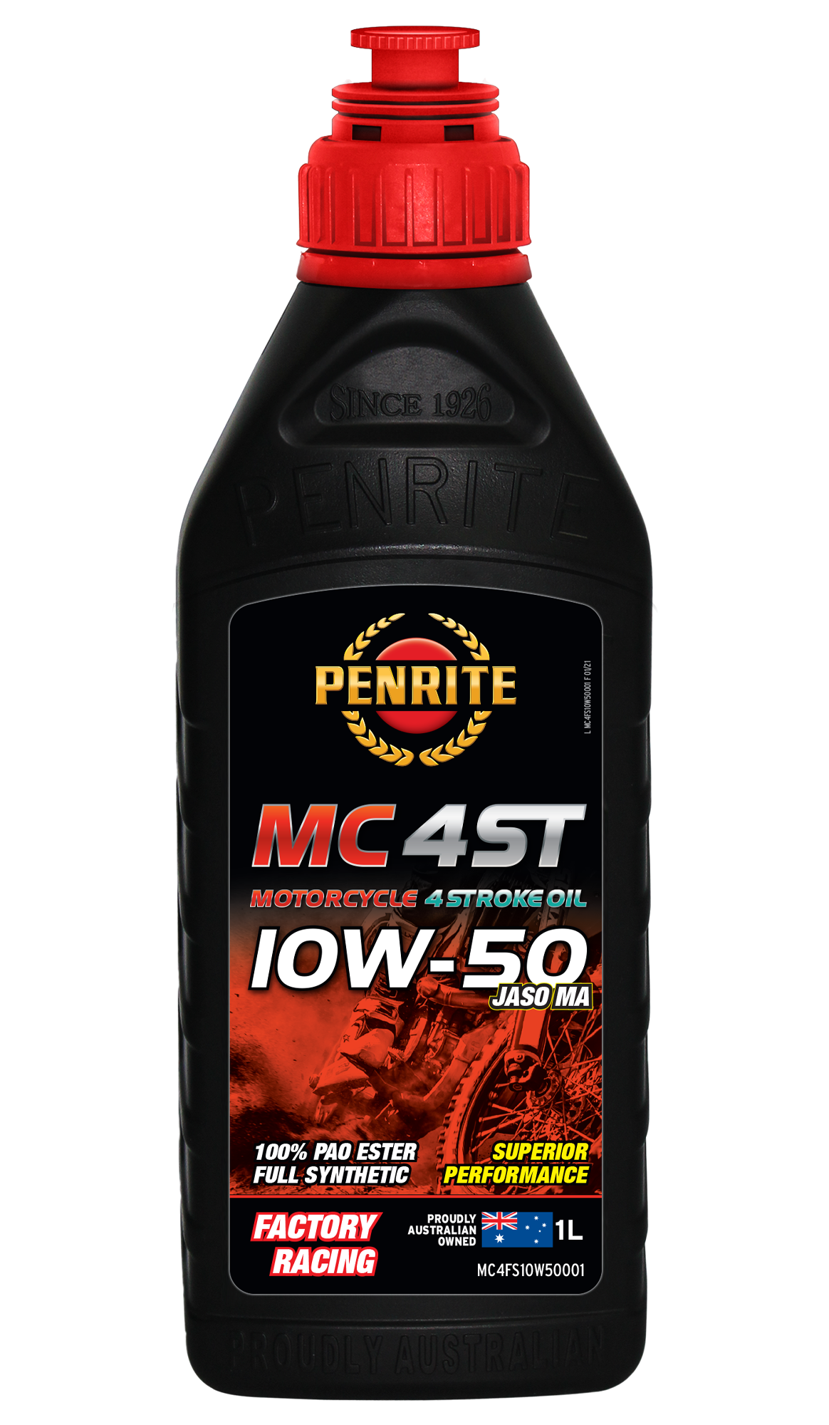 Penrite MC-4ST 10W-50 100% Pao Ester Full Synthetic Engine Oil 1 Litre