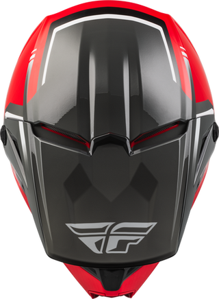 Fly Racing Youth Kinetic Vision Helmet - Red/Grey