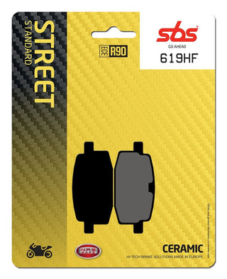 SBS Organic Brake Pads Front-Rear - 619HF-