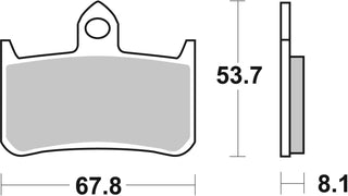SBS FRICTION - Ceramic Front Brake Pads - 622HF-