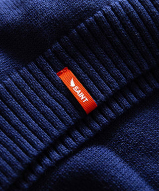 Saint Retro Knit Crew Navy Stripe