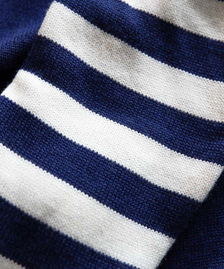 Saint Retro Knit Crew Navy Stripe