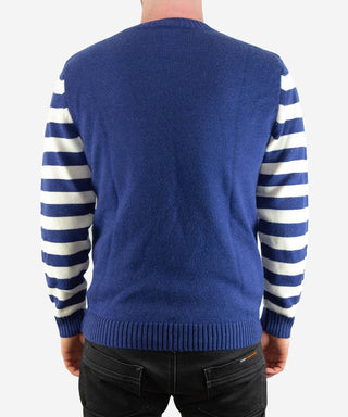 Saint Retro Knit Crew Navy Stripe