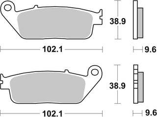 SBS Sintered Brake Pads Rear Road - 630LS-