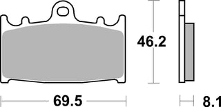 SBS FRICTION - Ceramic Front Brake Pads - 631HF-