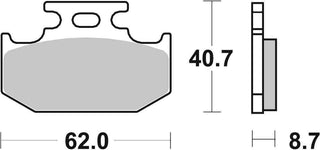 SBS Offroad Racing Brake Pads FR-RR - 632RSI-