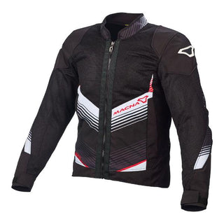 Macna Rewind Motorcycle Jacket - Black/White