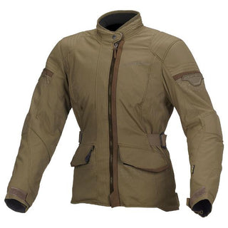 Macna Shine Ladies Waterproof Motorcycle Jacket - Brown