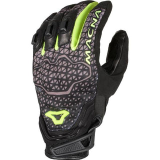 Macna Assault Motorcycle Gloves - Black/Grey/Fluro