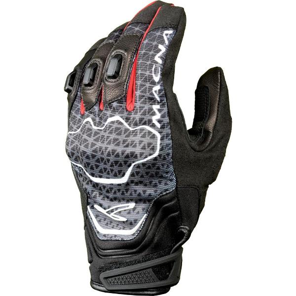 Macna Assault Motorcycle Gloves - Black/Grey/Red