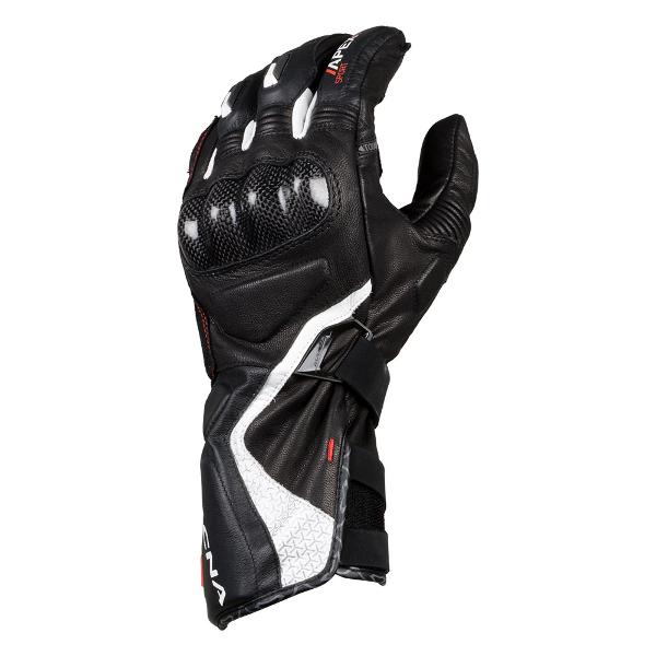 Macna Apex Motorcycle Gloves - Black/White