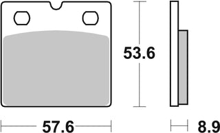 SBS FRICTION - Ceramic Front Brake Pads - 640HF-