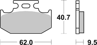 SBS FRICTION - Sinter Off Road Rear Brake Pads - 648SI-