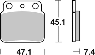 SBS FRICTION - Ceramic Rear Brake Pads - 649HF-