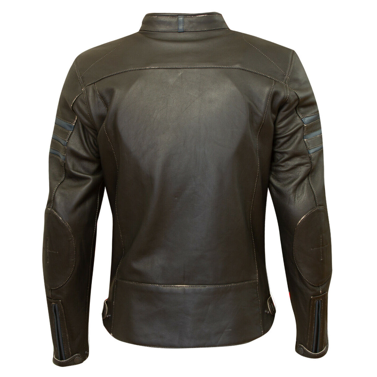 Merlin Holden Leather Jacket - Black/Blue