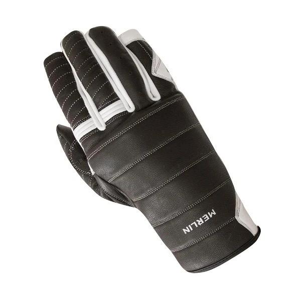 Merlin Boulder Motorcycle Gloves - Black/White