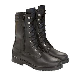 Merlin Combat Leather Motorcycle Boots - Black