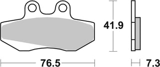 SBS FRICTION - Ceramic Front Brake Pads - 652HF-
