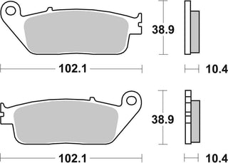 SBS FRICTION - Sinter Rear Brake Pads - 654LS-