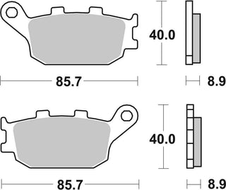 SBS FRICTION - Sinter Rear Brake Pads - 657LS-