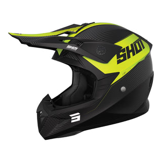 Shot Pulse Line Helmet - Neon Yellow Matt