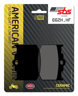 SBS Hd Ceramic Brake Pads Front-Rear - 662H.HF-