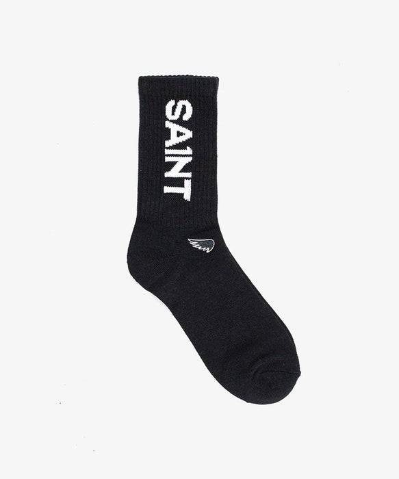Saint Bamboo Crew Sock - Twin Pack - Black