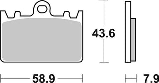 SBS FRICTION - Sinter Front Brake Pads - 666HS-