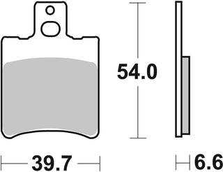 SBS FRICTION - Ceramic Front Brake Pads - 667HF-