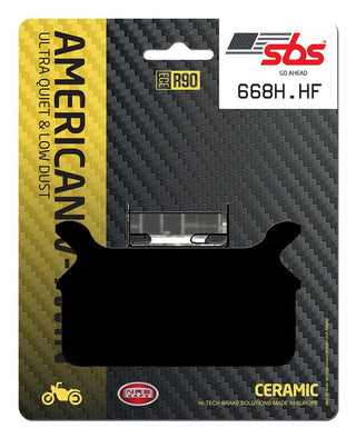 SBS FRICTION - Ceramic Rear H-D Brake Pads - 668H.HF-