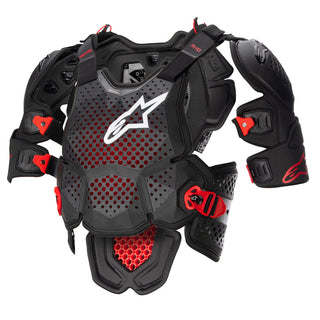 Alpinestars A10 V2 Full Chest Protector - Anthracite Black Red