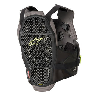 Alpinestars A4 Max Chest Protector - Black/Anthracite/Yellow/Fluro