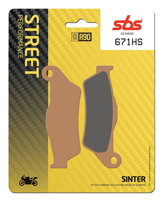 SBS FRICTION - Sinter Front Brake Pads - 671HS-