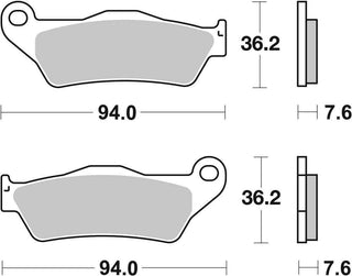 SBS Offroad Racing Brake Pads FR-RR - 671RSI-