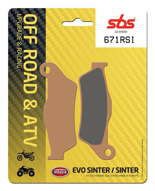 SBS Offroad Racing Brake Pads FR-RR - 671RSI-