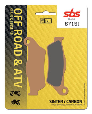 SBS Sintered Brake Pads Off Road FR-RR - 671SI-