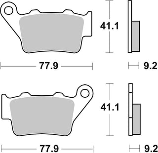 SBS FRICTION - Sinter Off Road Rear Brake Pads - 675SI-