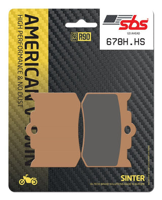 SBS Hd Sintered Brake Pads Front - 678H.HS-